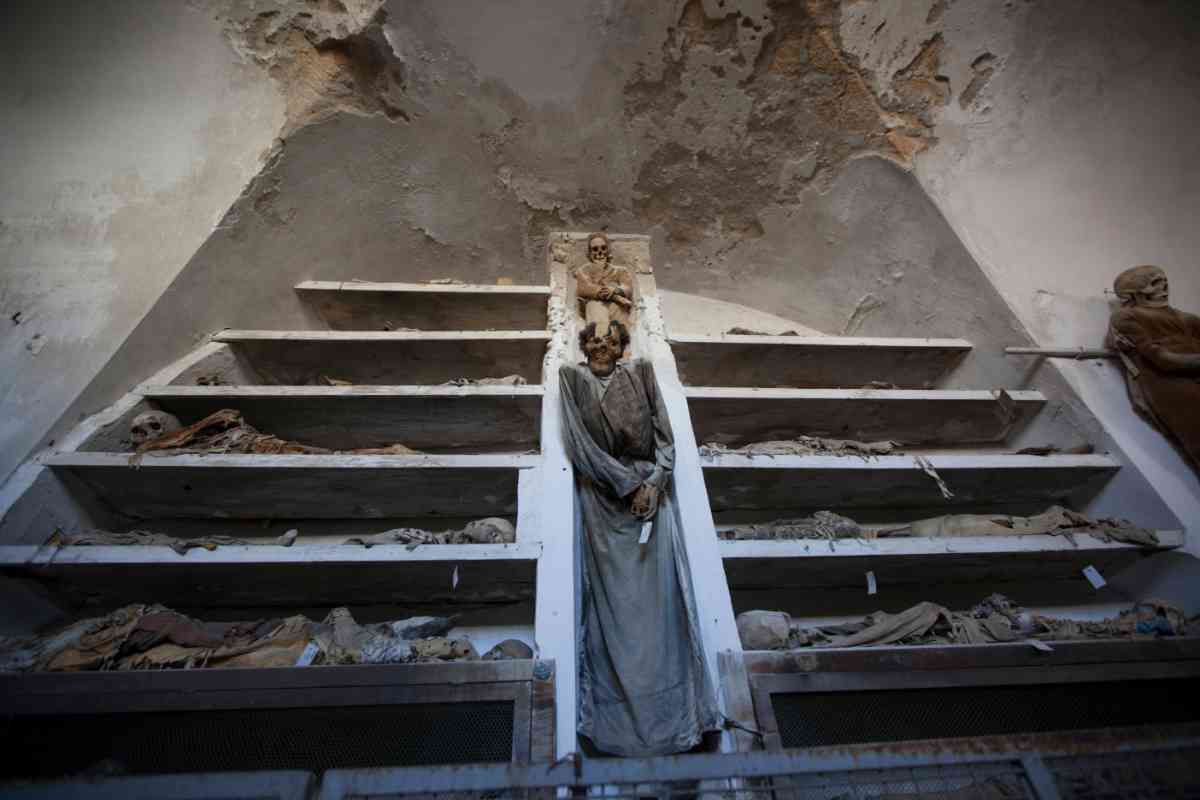 Mummia nelle Catacombe dei Frati Cappuccini di Palermo 