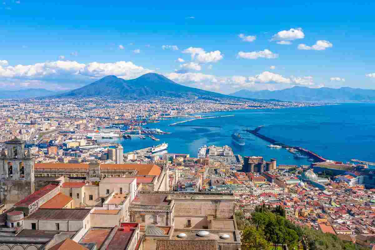 vista di Napoli dall'alto