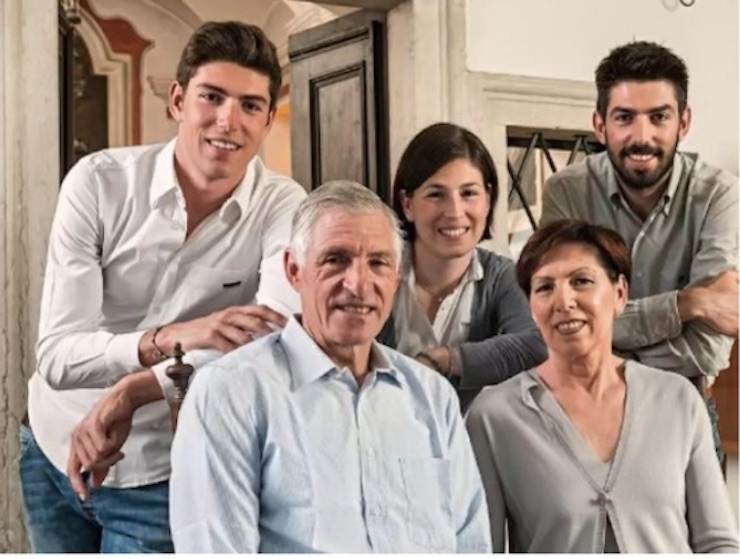 Ignazio Moser e famiglia