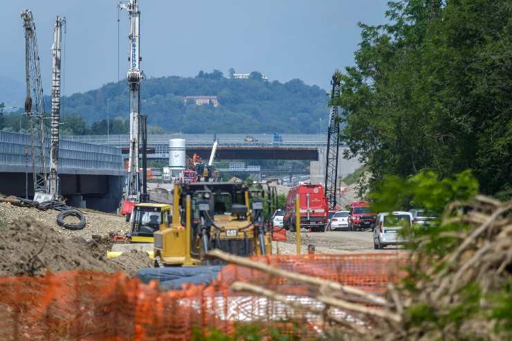 Cantiere sospesi in autostrada