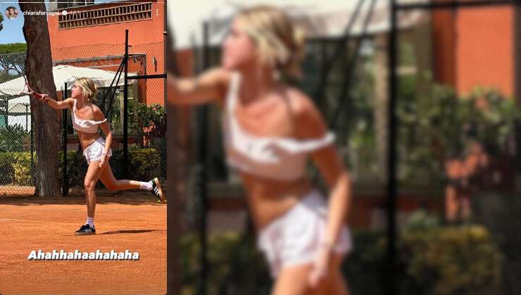 chiara ferragni lezioni tennis 