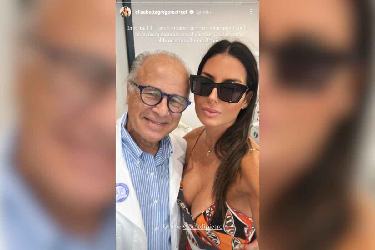 Elisabetta Gregoraci abbronzatura trattamento anti-aging 