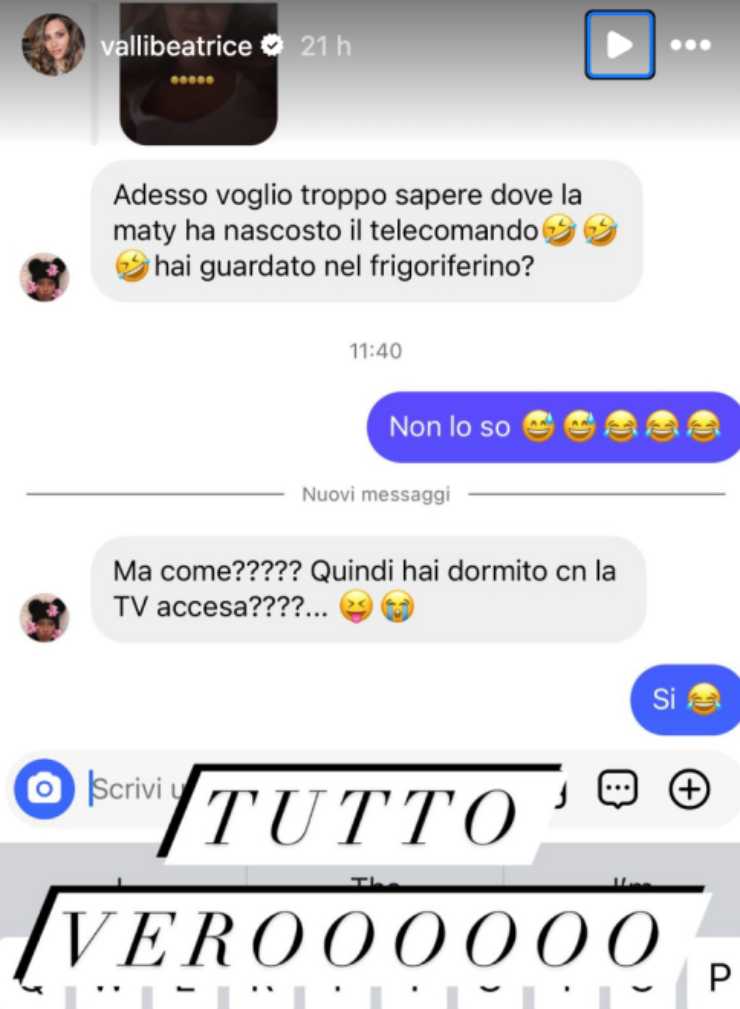 Beatrice Valli e la disavventura in albergo con la figlia