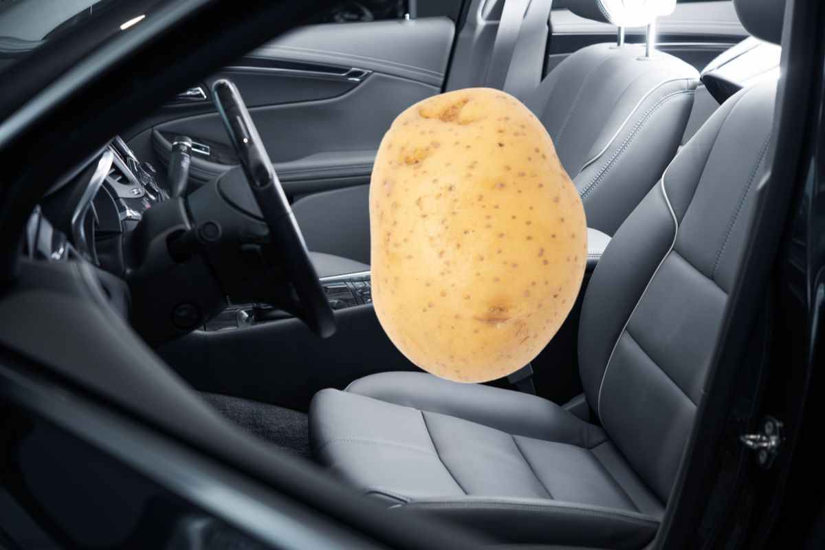 Patata in auto salva gli automobilisti