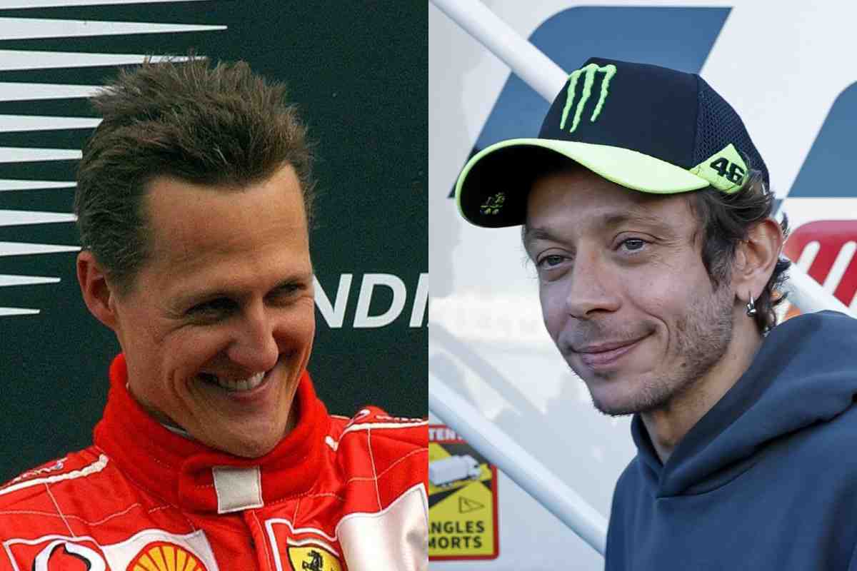 Ricchezza tra Schumacher e Valentino Rossi