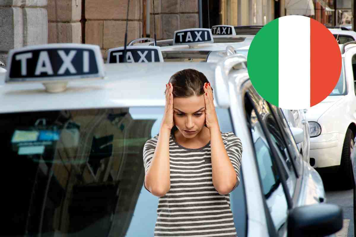 Taxi duro colpo per gli italiani