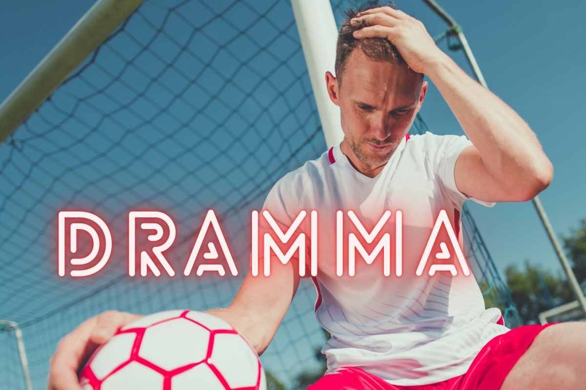 Dramma per il calcatore di Serie A